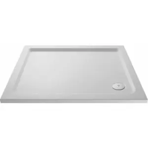 Image of Slip Resistant Rectangular Shower Tray 1000mm x 800mm - White - Hudson Reed