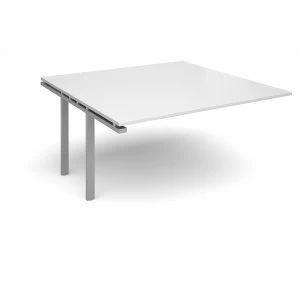 Image of Adapt II Boardroom Table Add On Unit 1600mm x 1600mm - Silver Frame w