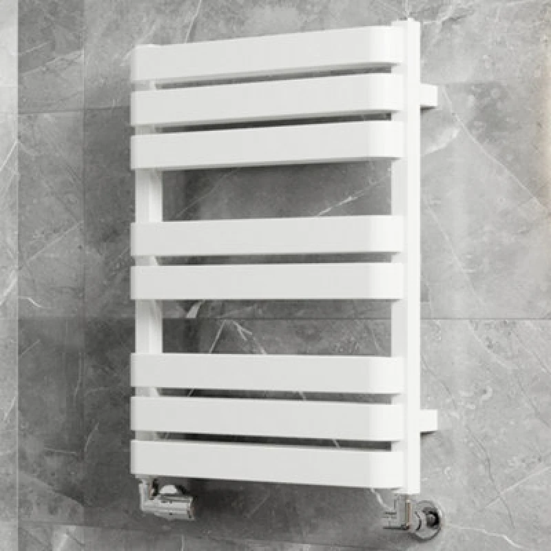 Image of Terma Warp T Bold White Hydronic Flat Towel Warmer (W)500mm X (H)655mm