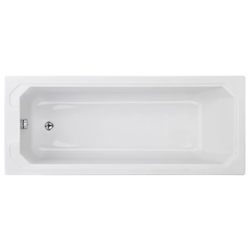 Image of Balterley Traditional Straight Single Ended Shower Bath Tub 1700mm x 700mm White