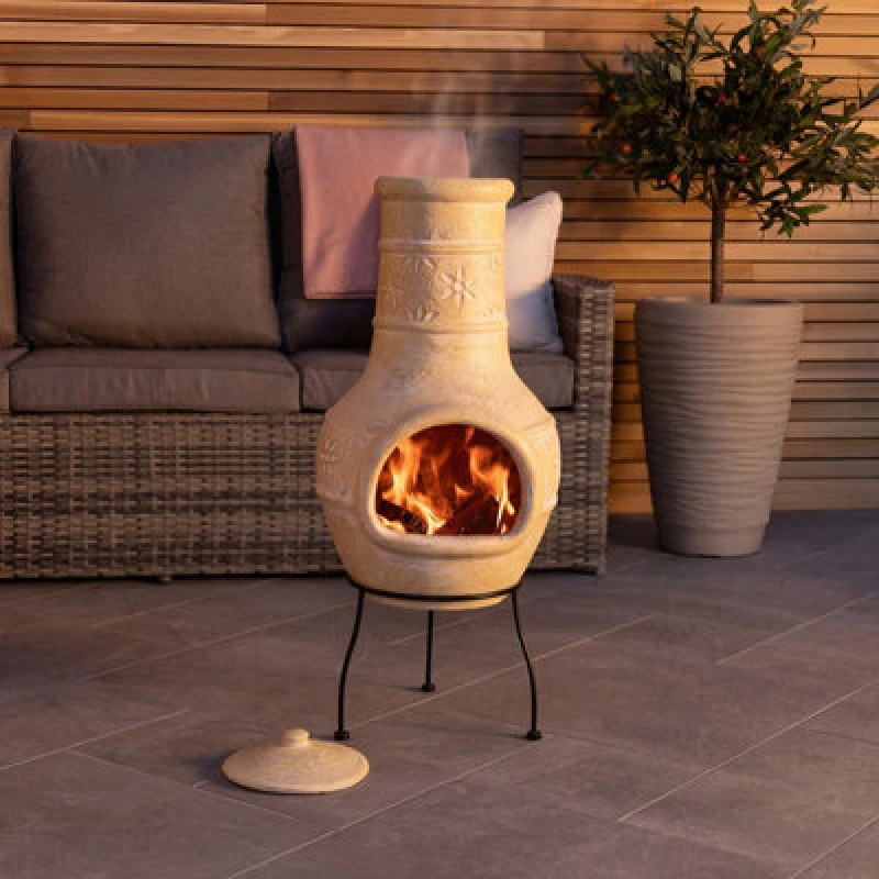 Image of Charles Bentley Snug Valencia Clay Chiminea