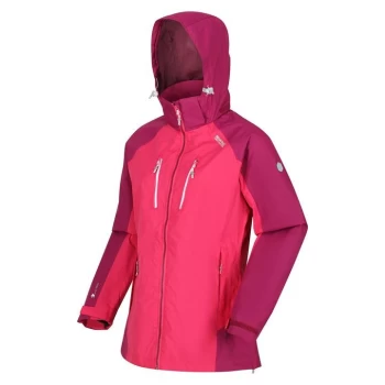 Image of Regatta Womens Calderdale IV Waterproof Jacket - RethPk/WlPlm