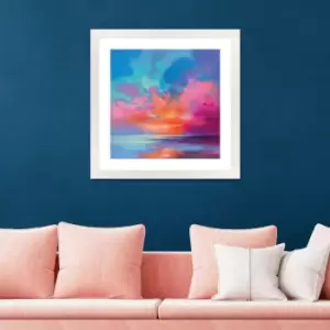 Image of The Art Group Creation Of Blue 2 Framed Print MultiColoured