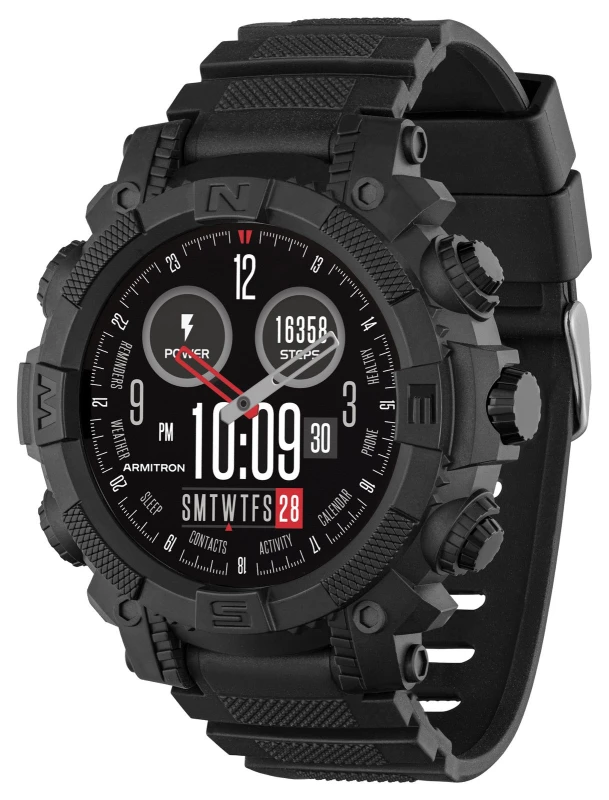 Image of Reflex Active Series 38 Black Sports Calling Smart Watch