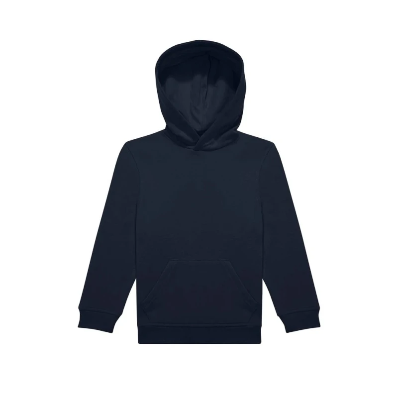 Image of B&C ID.333 Long-Sleeved Hoodie in Navy Size: 12-13 Years Navy Unisex 12-13 Years