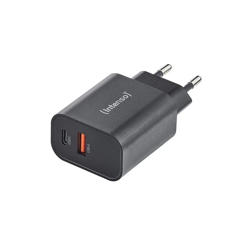 Image of Intenso Power Adapter W30AC. 30W. USB-A and USB-C port. black