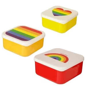 Image of Set of 3 Lunch Boxes - Somewhere Rainbow
