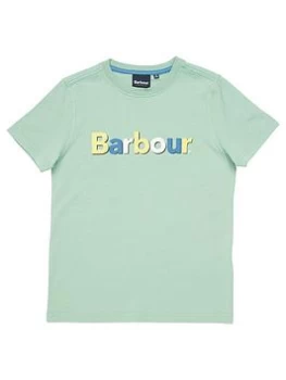 Image of Barbour Boys Brady T-Shirt - Faded Apple, Faded Apple, Size 10-11 Years