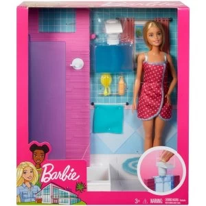 Image of Barbie Doll & Furniture Shower Set