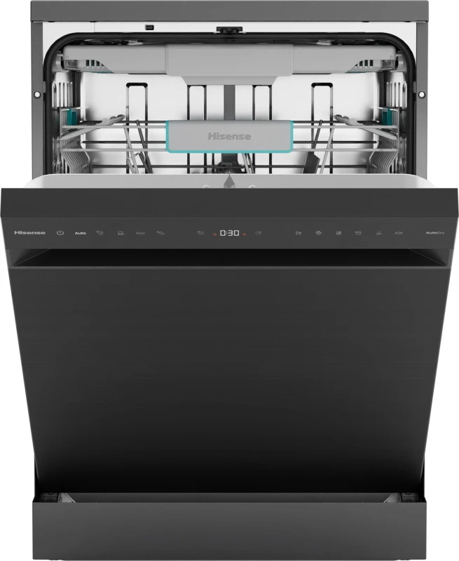 Image of Hisense Hi6 Freestanding Dishwasher - WiFi-enabled A-Rated Black HS663A90BXUK Black