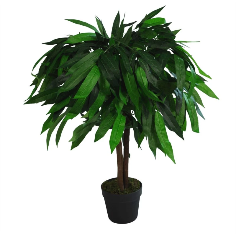 Image of Leaf Large 80cm Tall Artificial Mango Tree: High-Quality, Realistic Foliage, Perfect for Any Space