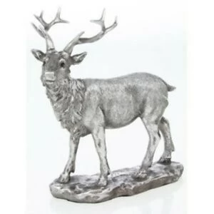 Image of Reflections Silver Stag Figurine By Leonardo