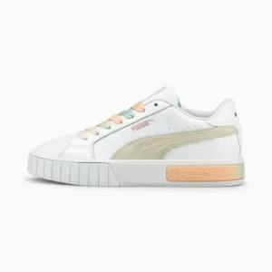 Image of PUMA Cali Star Gl Womens Trainers, White/Ivory Glow, size 7.5, Shoes