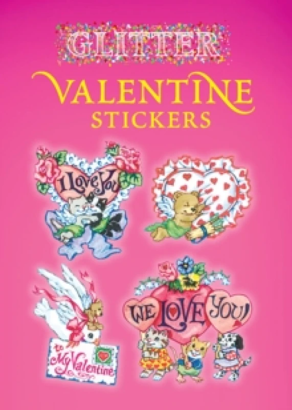 Image of Glitter Valentine Stickers. Paperback. By Nina Barbaresi Books