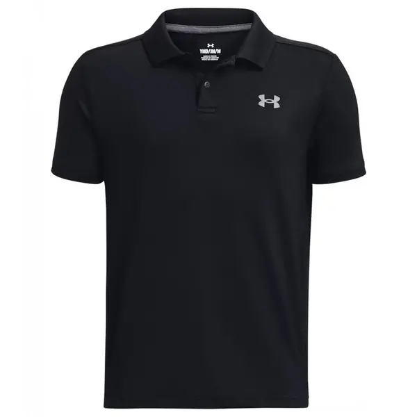 Image of Under Armour Performance Polo Black/Pitch Gray - YM