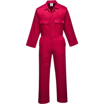 Image of S999 sz XL Red Work Euro Boiler Suit Coverall Overall PPE Mechanic - Portwest