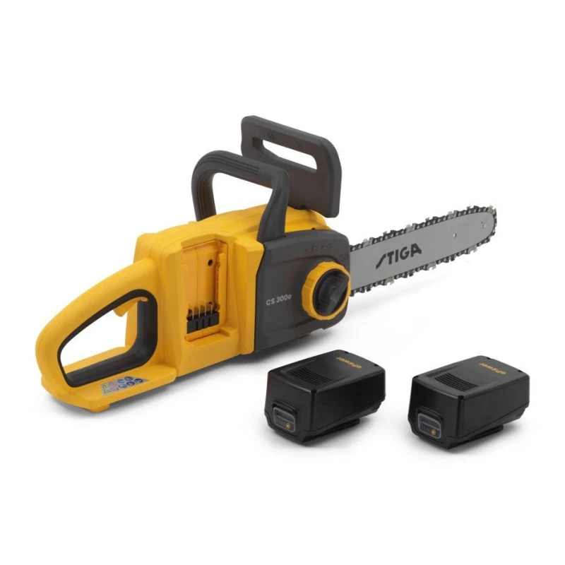 Image of Stiga CS300e Cordless Chainsaw Kit (Inc 2 x Batteries & Charger)