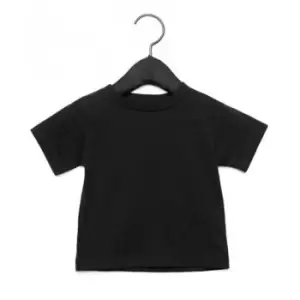 Image of Bella + Canvas Baby Crew Neck T-Shirt (3-6 Months) (Black)