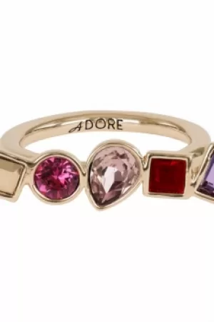 Image of Adore Jewellery Mixed Crystal Ring Size L JEWEL 5375537
