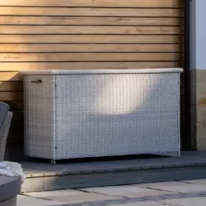 Image of Large Rattan Cushion Box Slate (Grey)