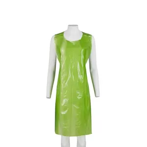 Image of Apron on a Roll LDPE Polythene Green Pack of 1000 A2GR