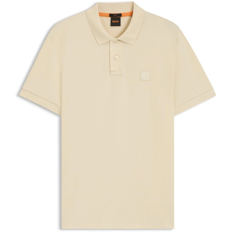 Image of Boss Mens HBO Passenger Premium Design Polo Shirt Open Yellow 767 male M