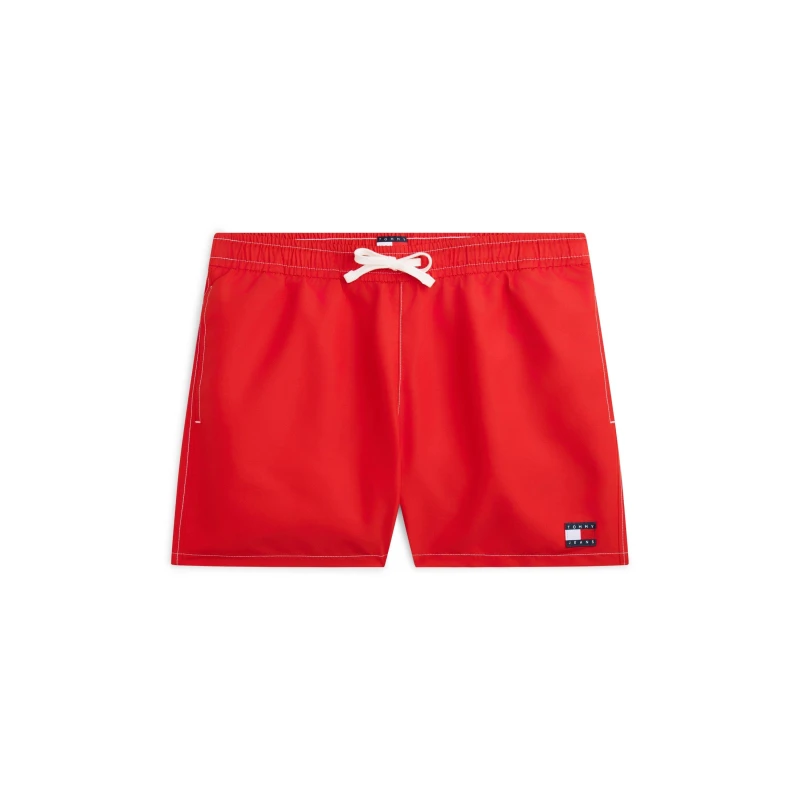Image of Tommy Hilfiger Medium Drawstring Swimshort Deep Crimson male S