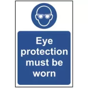 Image of Eye protection must be worn - Sign - PVC (200 x 300mm)