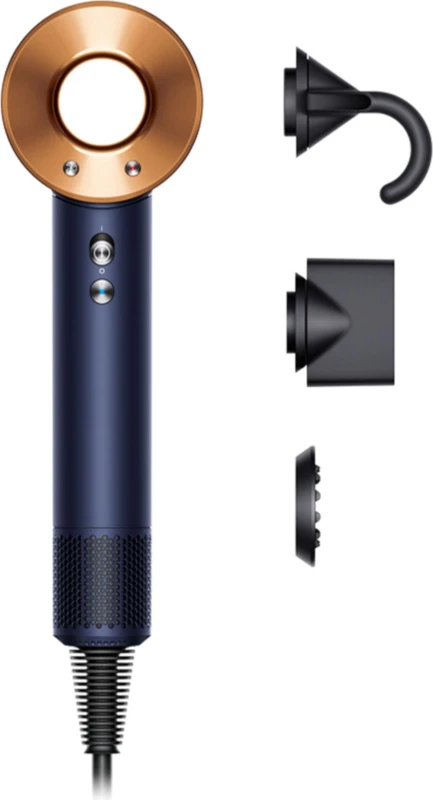 Image of Dyson Supersonic Straight+Wavy Hair Dryer - Prussian Blue / Rich Copper