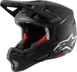 Image of Alpinestars Missile Tech Solid Downhill Helmet, black, Size L, black, Size L