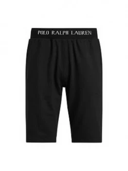 Image of Polo Ralph Lauren Jersey Sleep Lounge Shorts - Black