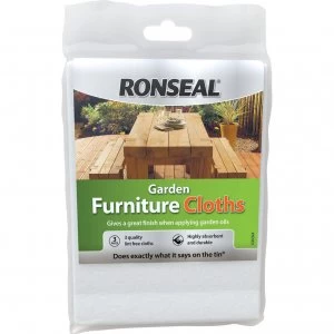 Image of Ronseal Garden Furniture Cloth Pack of 3