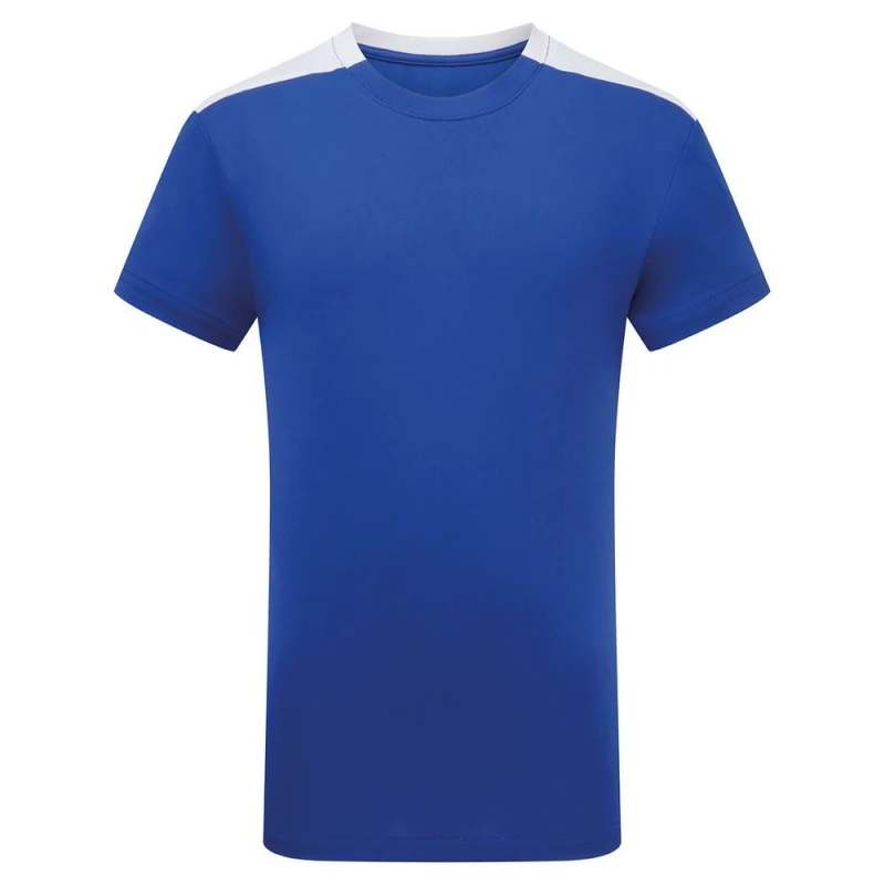 Image of TriDri Performance Contrast T-Shirt in Mid Blue Size: 12-13 Years Mid Blue Unisex 12-13 Years