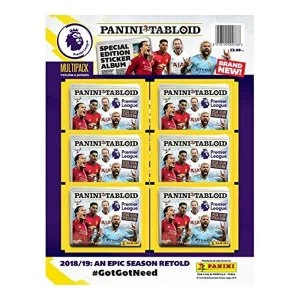 Image of Panini Tabloid 2019 Football Sticker Collection Multipack