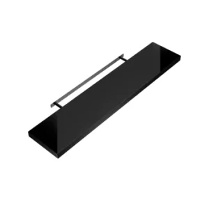 Image of CASARIA Floating Wall Shelf with Wall Mount High-lustre Black
