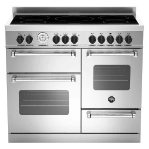 Image of Bertazzoni MAS110-5I-MFE-T-XE Master Series 110cm Electric Induction Range Cooker - Stainless Steel