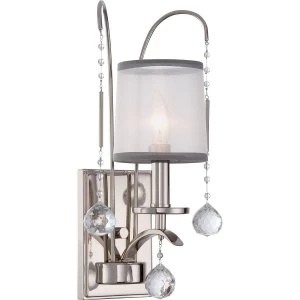 Image of 1 Light Wall Light - Imperial Silver Finish, E14