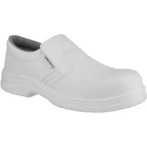 Image of Amblers Safety FS510 Unisex Slip On Safety Shoes (5 UK) (White) - White