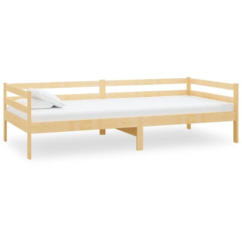 Image of MINKUROW Day Bed without Mattress Solid Wood Pine 90x200cm vidaXL YX806930