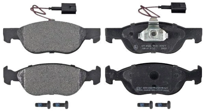 Image of A.B.S. 37013 Brake pad set with integrated wear sensor Brake Pad Set,disc brake (402)