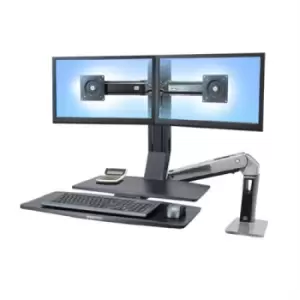 Image of Ergotron WorkFit -A Dual 55.9cm (22") Black Desk