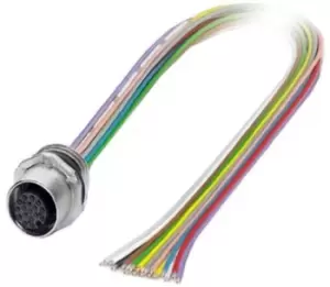 Image of Phoenix Contact Sacc-E-Fs-17Con-M16/0,5 Sco Cable Assy, 0.5M, M12, 17Way, Receptacle