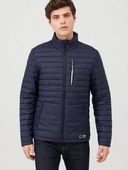 Image of Superdry Packaway Fuji Padded Jacket - Navy, Size S, Men