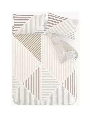 Image of Catherine Lansfield Blok Geometric Double Duvet Cover