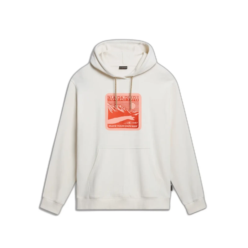 Image of Hooded sweatshirt Napapijri Boyd Blanc Male S