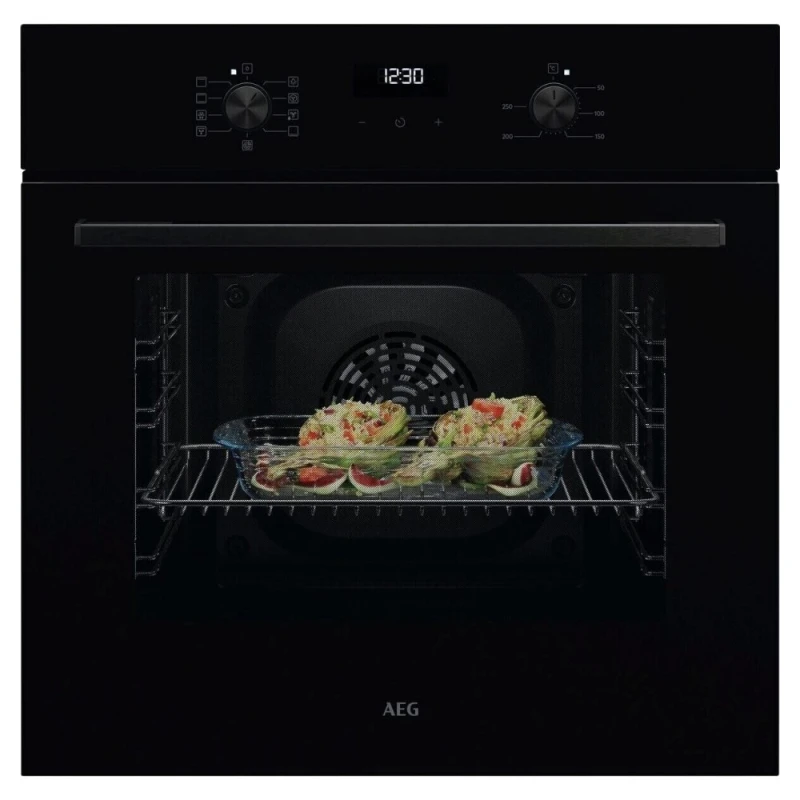 Image of AEG SurroundCook OU5AB20CK Built In Electric Single Oven - Black Gloss - A Rated