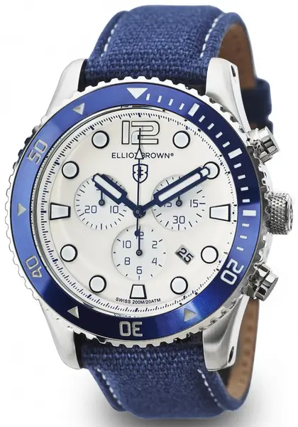 Image of Elliot Brown Watch Bloxworth Chronograph - Cream ELB-017