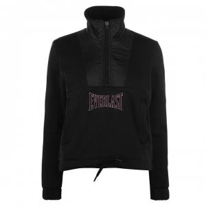 Image of Everlast Half Zip Lined Sweater Ladies - Black/Pink