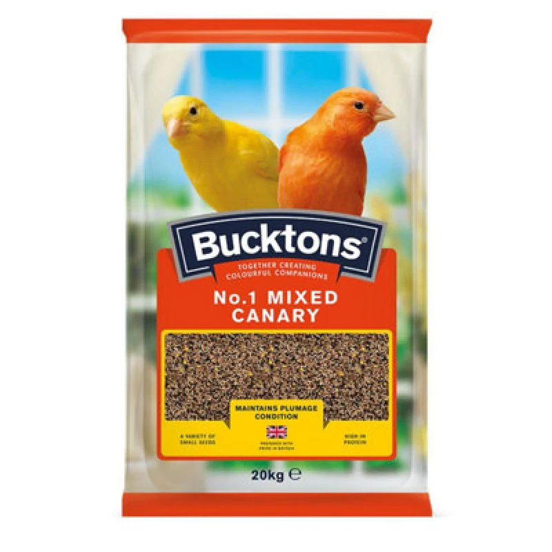 Image of Bucktons No. 1 Mixed Canary Bird Food 20kg Multi unisex