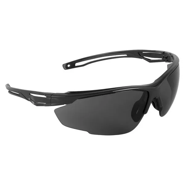 Image of Portwest Anthracite Safety Glasses PS36CLR Frame: Black